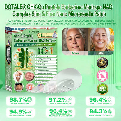 𝑫𝑶𝑻𝑨𝑳𝑬® 𝑺𝒍𝒊𝒎 & 𝑭𝒊𝒓𝒎 𝑵𝒂𝒏𝒐 𝑴𝒊𝒄𝒓𝒐𝒏𝒆𝒆𝒅𝒍𝒆 𝑷𝒂𝒕𝒄𝒉 𝒘𝒊𝒕𝒉 𝑮𝑯𝑲-𝑪𝒖 𝑷𝒆𝒑𝒕𝒊𝒅𝒆 · 𝑩𝒆𝒓𝒃𝒆𝒓𝒊𝒏𝒆 · 𝑴𝒐𝒓𝒊𝒏𝒈𝒂 · 𝑵𝑨𝑫⁺ 𝑪𝒐𝒎𝒑𝒍𝒆𝒙 𝐅𝐨𝐫 𝐨𝐛𝐞𝐬𝐢𝐭𝐲, 𝗟𝗼𝗼𝘀𝗲 𝘀𝗸𝗶𝗻,𝐝𝐢𝐚𝐛𝐞𝐭𝐞𝐬, 𝐬𝐥𝐞𝐞𝐩 𝐚𝐩𝐧𝐞𝐚, 𝐣𝐨𝐢𝐧𝐭 𝐢𝐬𝐬𝐮𝐞𝐬, 𝐚𝐧𝐝 𝐦𝐨𝐫𝐞