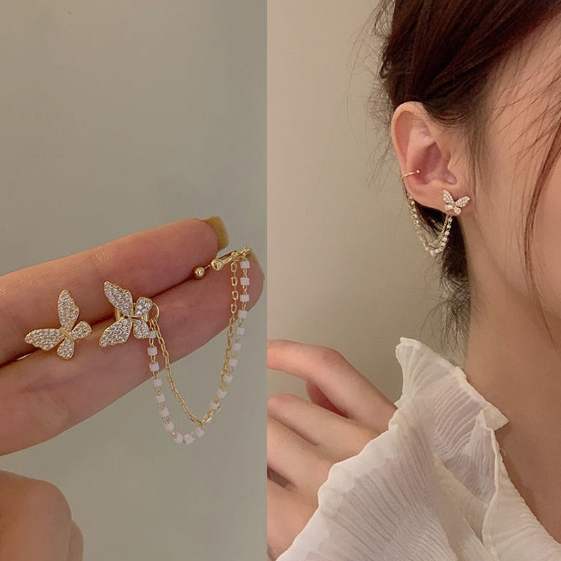 Simple Black White Irregular Polyhedron Pendant Small Earrings 2021 New Girl Unusual Earrings Fashion Korean Jewelry For Woman